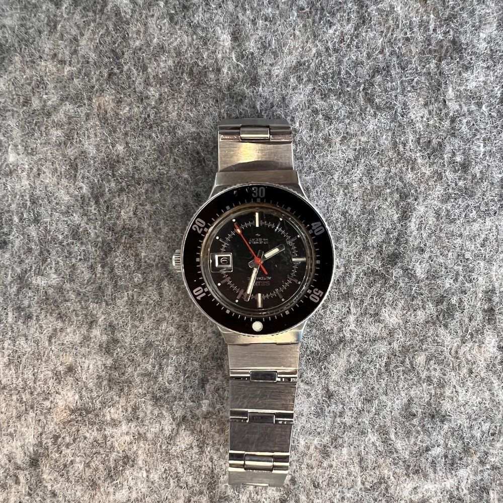 Rare Seiko 2205-0640 Vintage Womens Diver Watch Hi Beat Automatic Seiko Bracelet